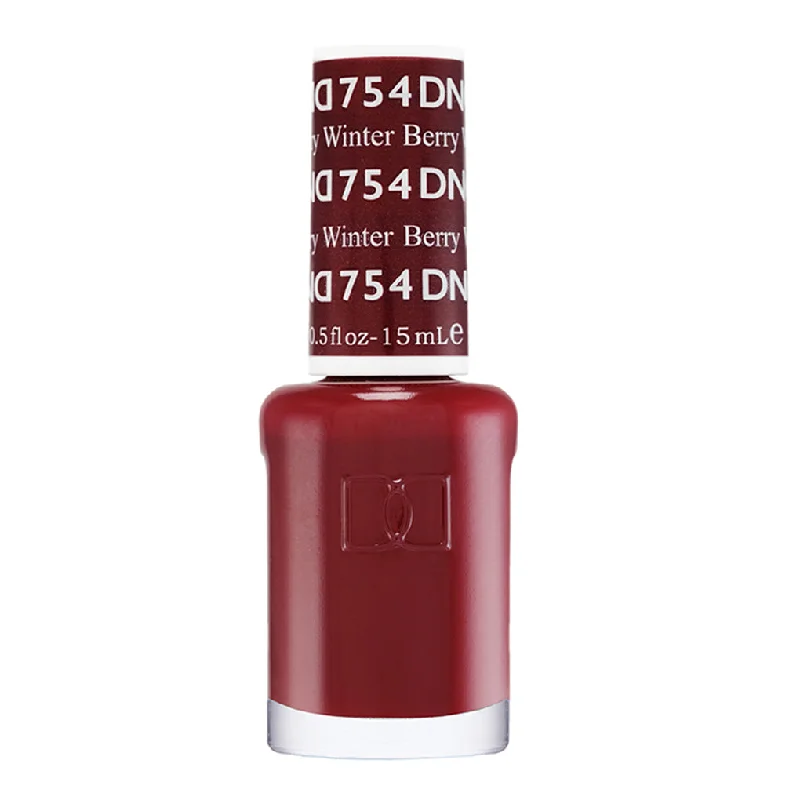 nail polish strong clamp-DND Nail Lacquer - 754 Winter Berry