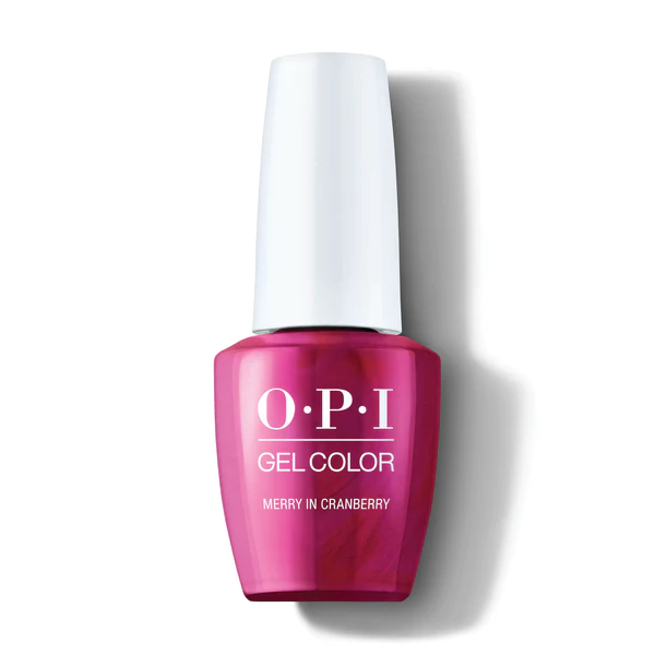 nail polish shiny faucet-OPI Gel Polish - Merry In Cranberry M07