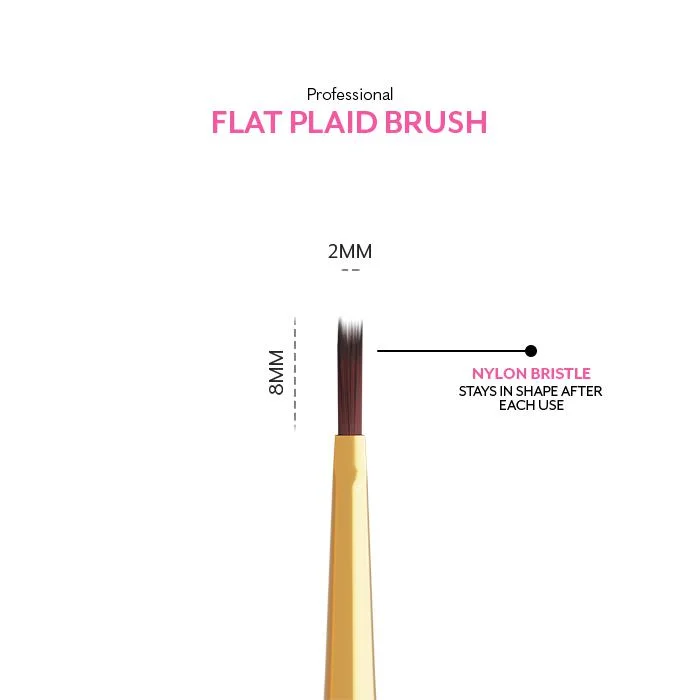 Madam Glam - Tools - Professional Flat Plaid Nail Brush