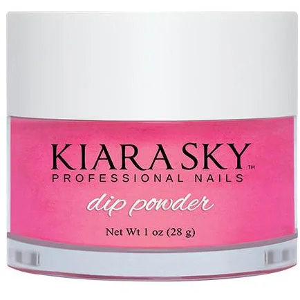 nail repair with chamomile extract-Kiara Sky Dip Powder - D451 PINK UP THE RACE 1OZ