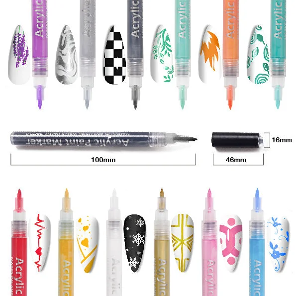 ACOS Nail Painting Pen Set for Nail Art (12pcs/set)