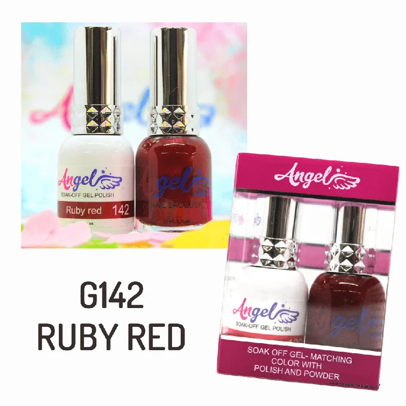 nail polish rocky creek-Angel Gel Duo G142 RUBY RED