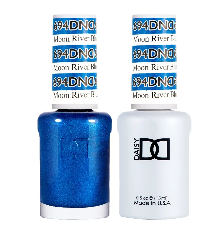 nail polish large lake-Dnd Gel 694 Moon River Blue