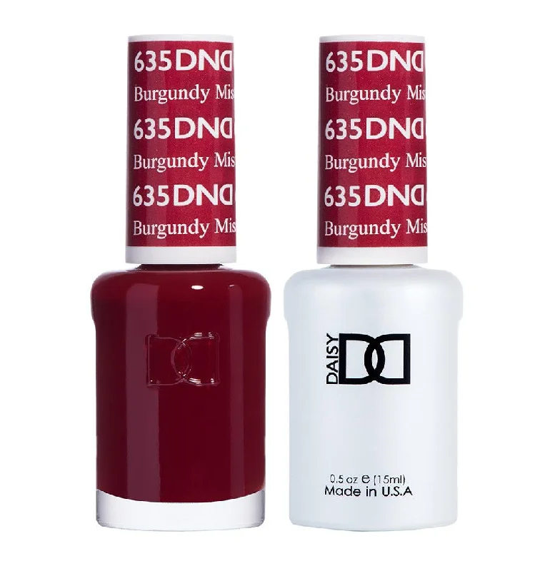 nail polish coarse sand-Dnd Gel 635 Burgundy Mist