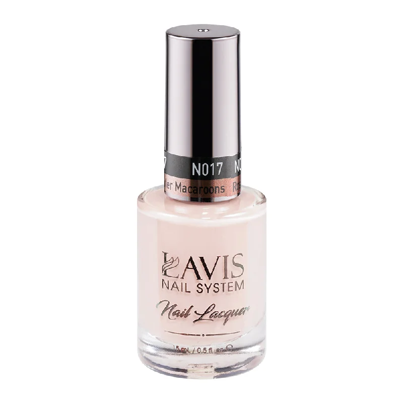 nail polish round dome-LAVIS Nail Lacquer - 017 Rosewater Macaroons