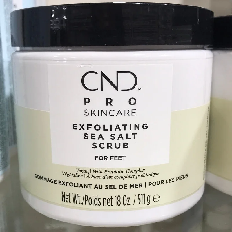 nail repair for dinner guests-CND PRO SKINCARE EXFOLIATING SEA SALT SCRUB 18 Oz- FOR FEET