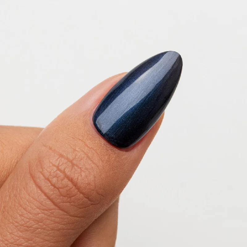 nail polish etched skyline-Midnight Blues