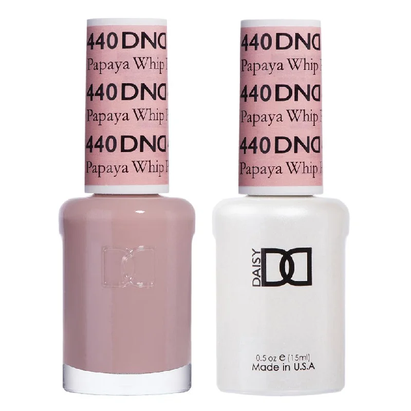 nail polish polished mirror-Dnd Gel 440 Papaya Whip