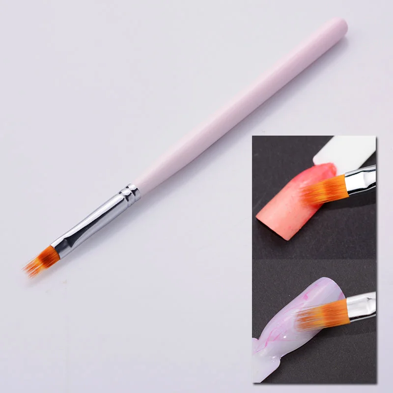 Pink Nail Art Brush for Gradient Drawing Painting Pen 1430