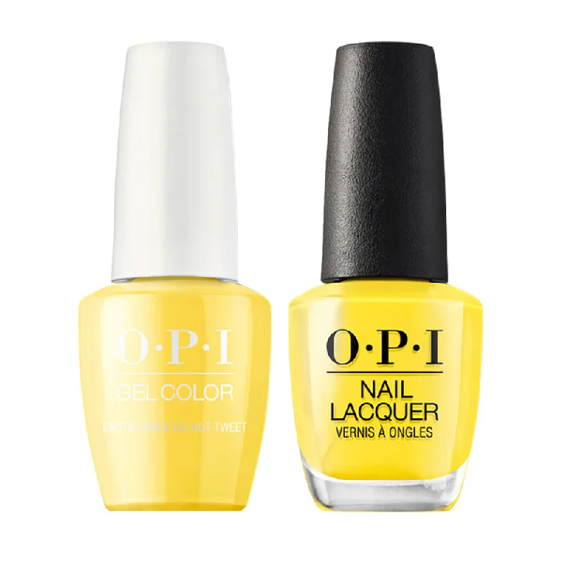 nail polish full bucket-OPI Gel Nail Polish Duo - F91 Exotic Birds Do Not Tweet