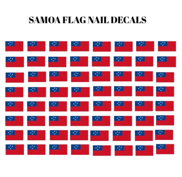 Samoa Flag Nail Decal