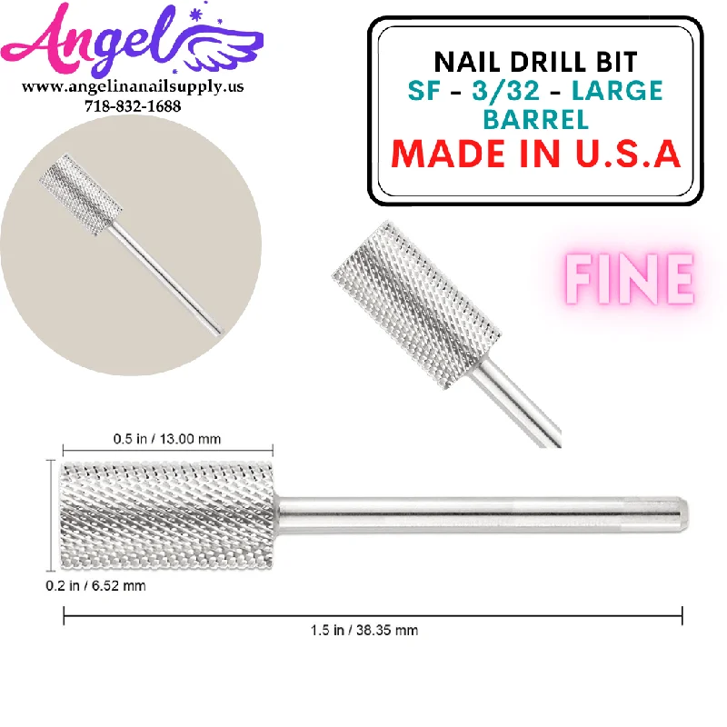 nail polish tiled shingle-Nail Drill Bit - SF - 3/32 - Large Barrel