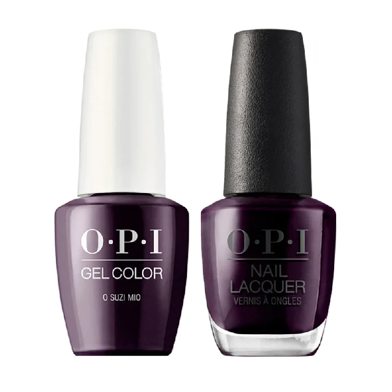 nail polish shiny faucet-OPI Gel Nail Polish Duo - V35 O Suzi Mio