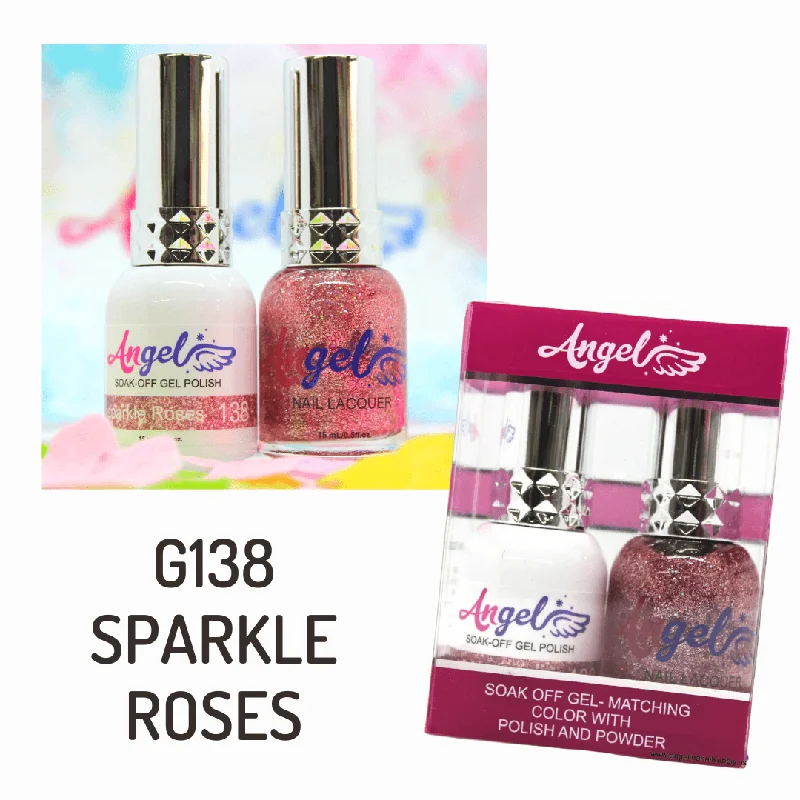 nail polish grand waterfall-Angel Gel Duo G138 SPARKLE ROSES