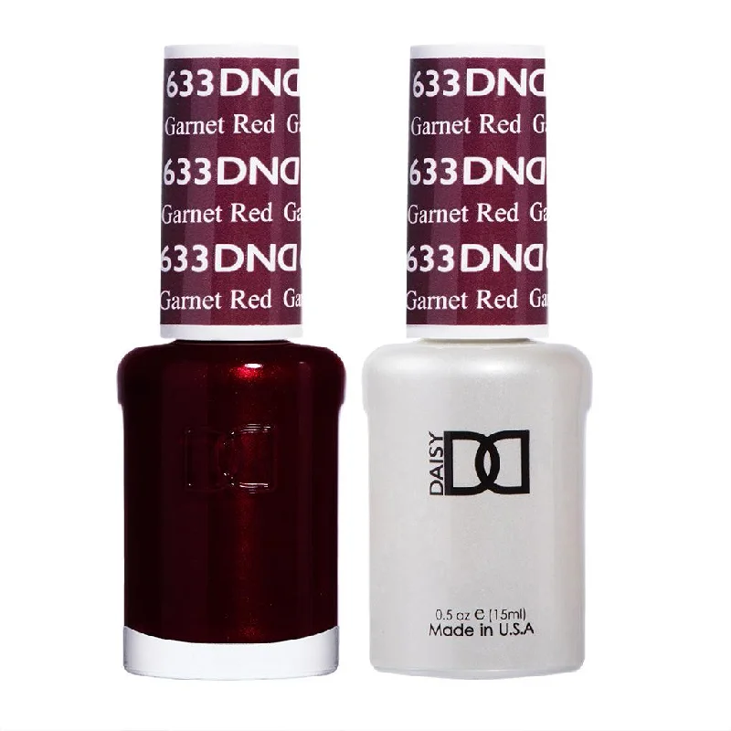 nail polish fine file-Dnd Gel 633 Garnet Red