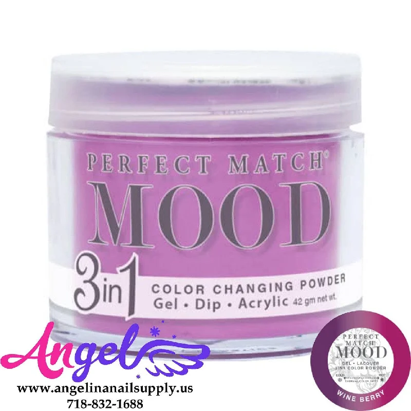 nail polish stirred stir-Lechat Mood Powder 49 Wine Berry