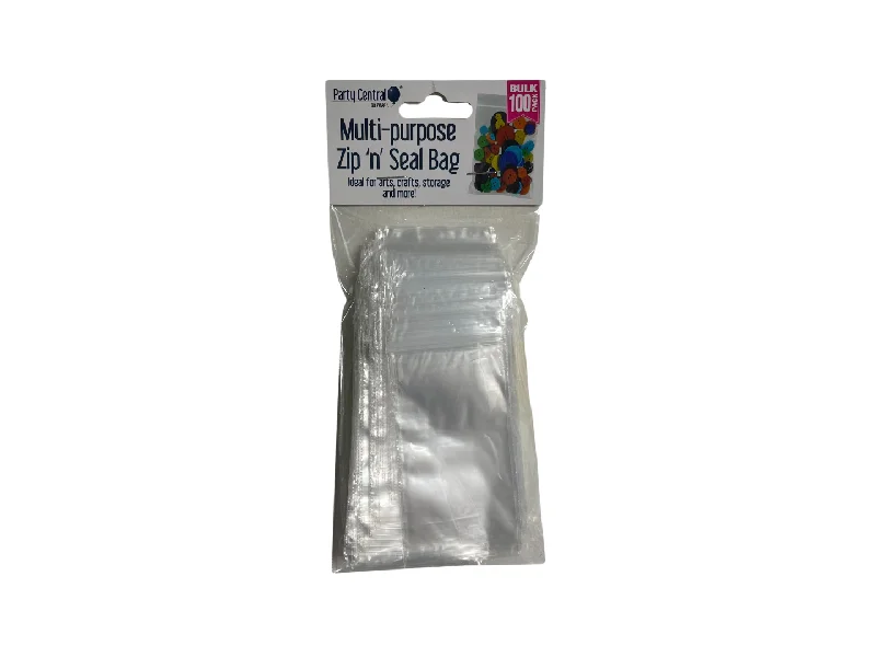 Ziplock Plastic Bags (10x5cm) - 100 pack