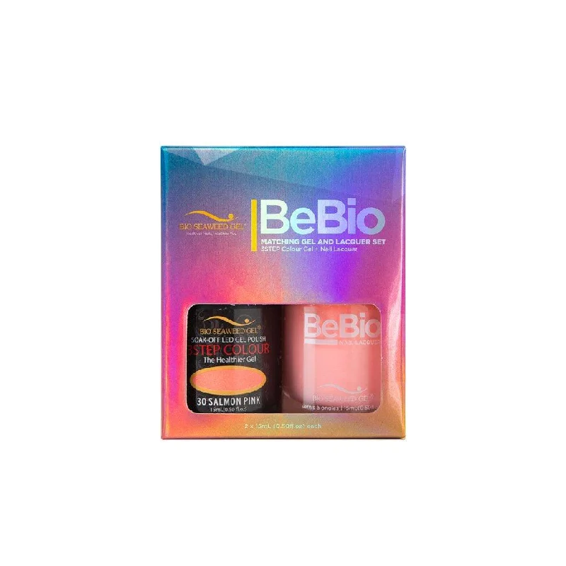 nail polish short stump-BE BIO GEL DOU 30 SALMON PINK