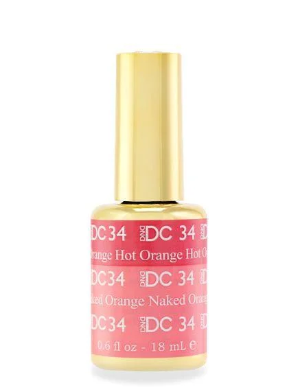 nail polish coarse sand-DC Mood Change 34 HOT ORANGE NAKED ORANGE