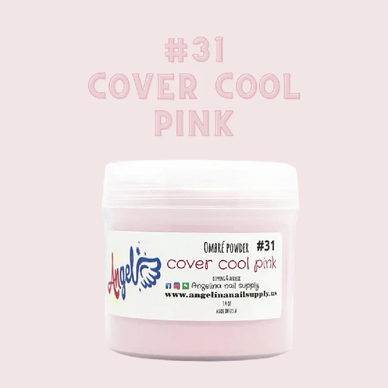 nail polish fast drill-Angel Ombre Powder 31 Cover Cool pink