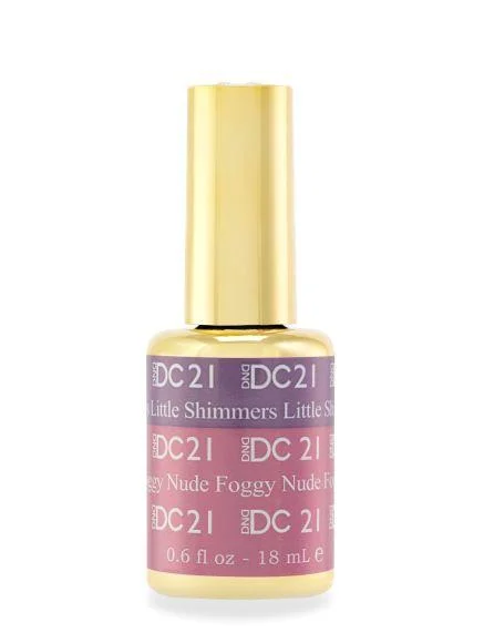 nail polish long gutter-DC Mood Change 21 LITTE SHIMMERS FOGGY NUDE