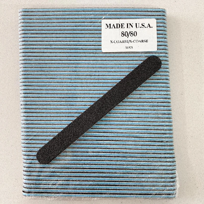 nail polish traced outline-Nail File - 80/80 Blue Round-end Box/40bags