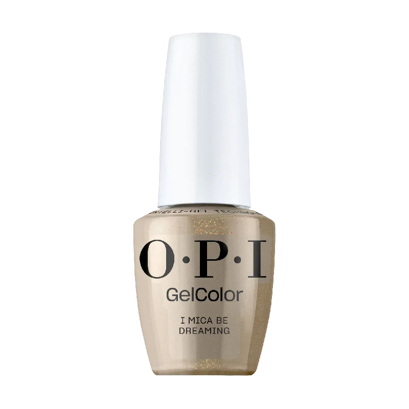 nail polish narrow drain-OPI Gel Color GCT F010 I Mica Be Dreaming