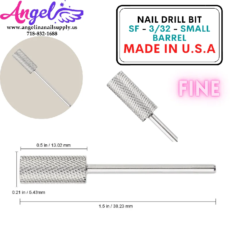 nail polish long gutter-Nail Drill Bit - SF - 3/32 - Small Barrel