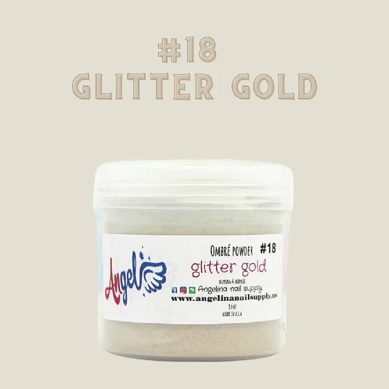 nail polish flat deck-Angel Ombre Powder 18 Glitter Gold