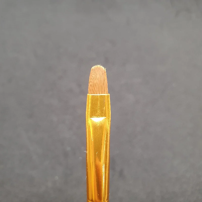 nail repair with brunch fans-GEL NAIL BRUSH ROUND # 5 ( GOLD CAP )