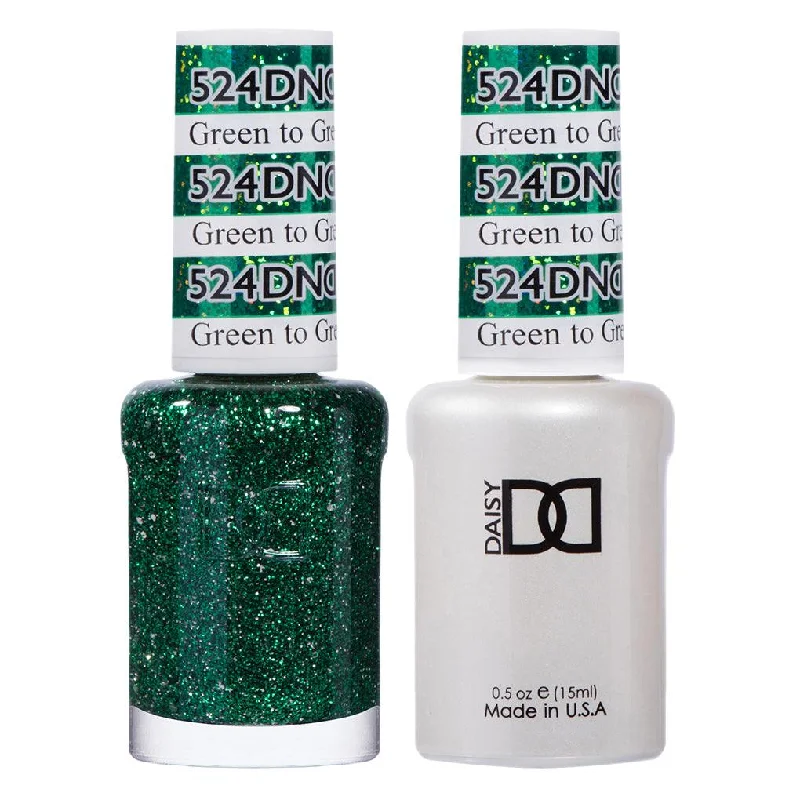 nail polish warm hearth-Dnd Gel 524 Green To Green