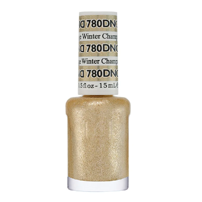 nail polish light mist-DND Nail Lacquer - 780 Champagne Winter