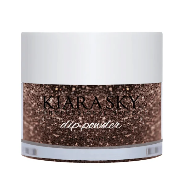 nail repair for retirees-Kiara Sky Dip Powder - D467 CHOCOLATE GLAZE 1OZ