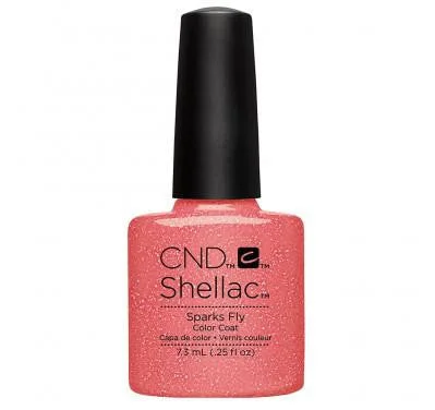 nail repair with cinnamon extract-CND SHELLAC Sparks Fly