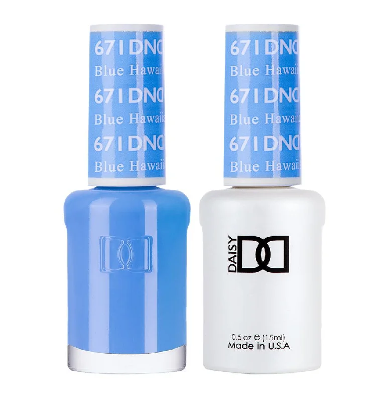 nail polish small bubble-Dnd Gel 671 Blue Hawaiian