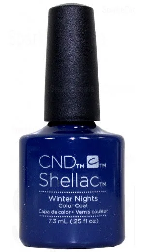 nail polish dry leaf-CND SHELLAC Winter nights