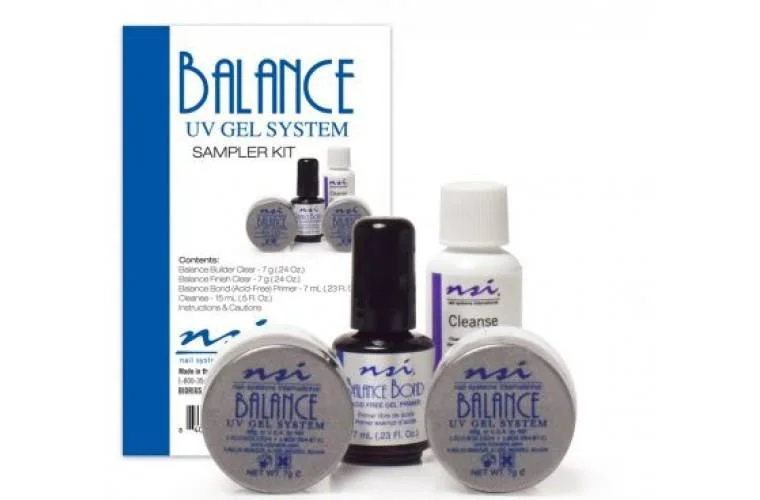 nail repair with citron extract-NSI Balance UV GEL SYSTEM Sampler Kit