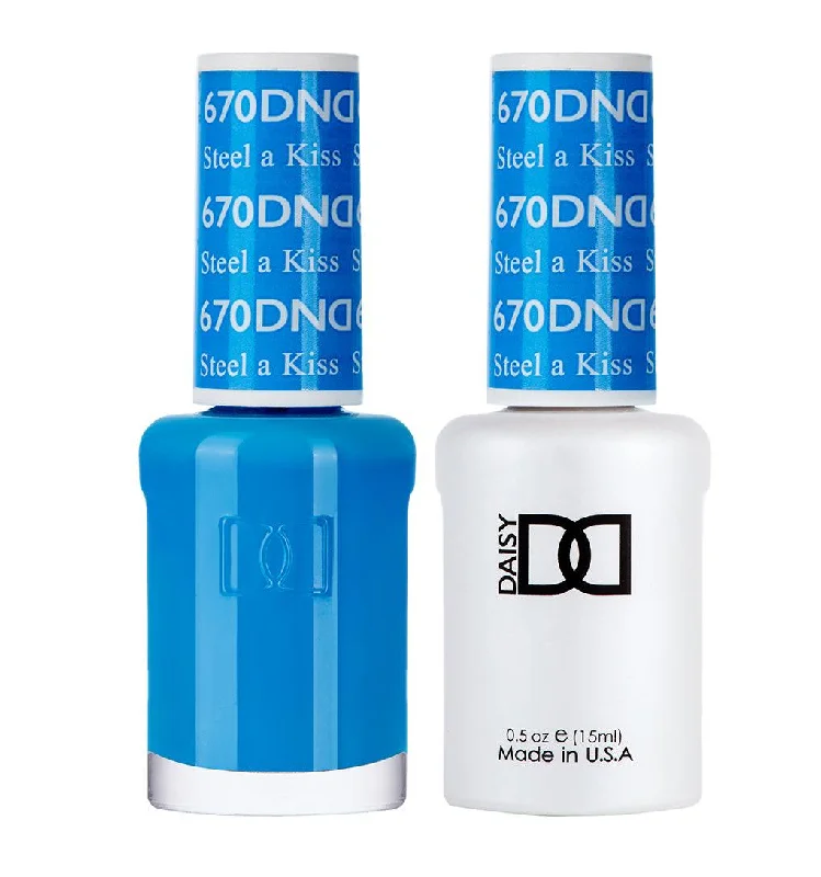 nail polish rich lather-Dnd Gel 670 Steel A Kiss