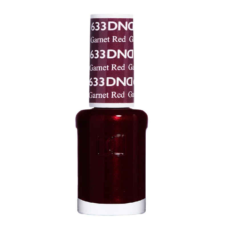 nail polish thin nail-DND Nail Lacquer - 633 Garnet Red