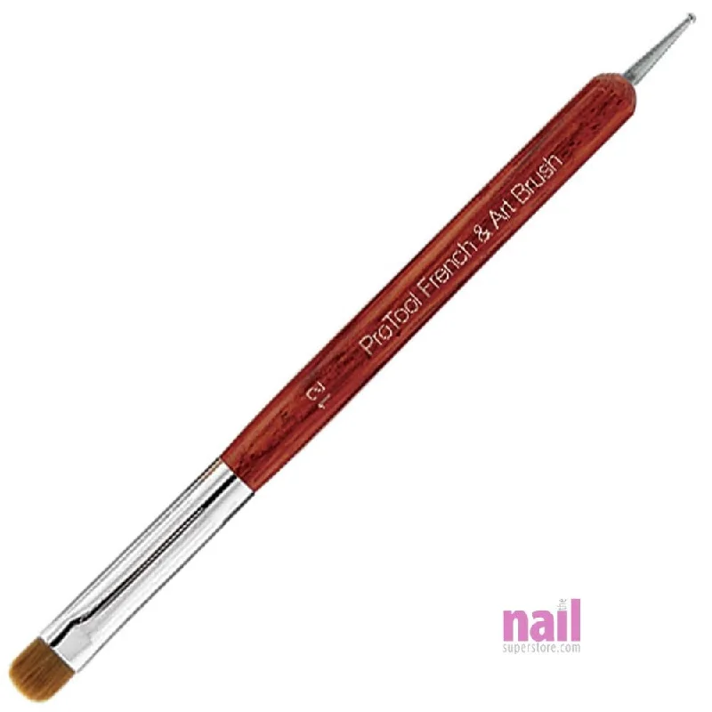 French Manicure Brush & Nail Art Dotting Tool Combo | #12 - Each