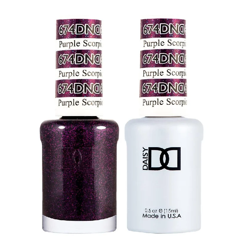 nail polish bar soap-Dnd Gel 674 Purple Seorpio