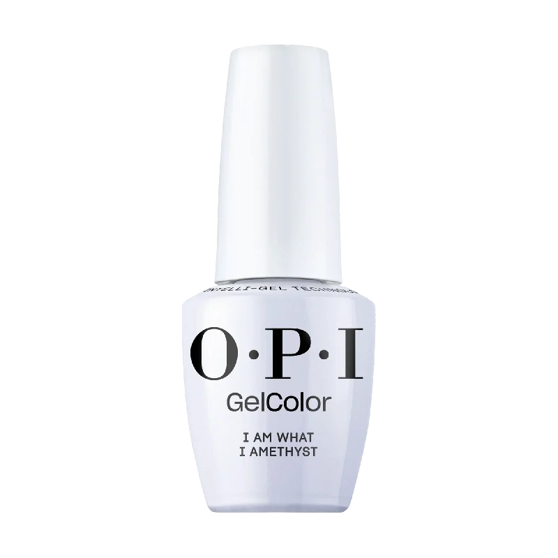 nail polish quick shower-OPI Gel Color GCT T76 I am What I Amethyst