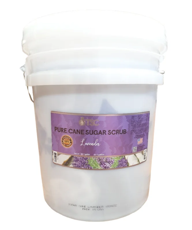 nail repair with seasonal eaters-TSC Pure Cane Sugar Scrub- Lavender - 5 Gallons-Bucket