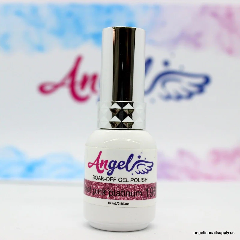 nail polish faint ray-Angel Holo & Platinum 196 hot pink platinum