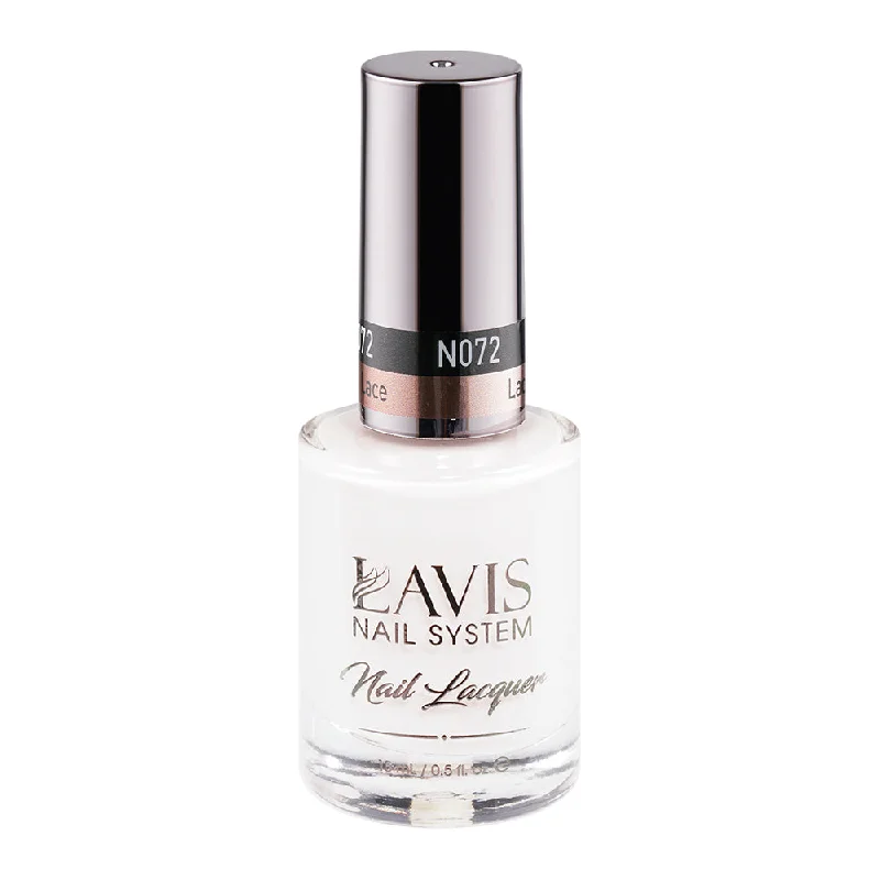 nail polish long brush-LAVIS Nail Lacquer - 072 Lace