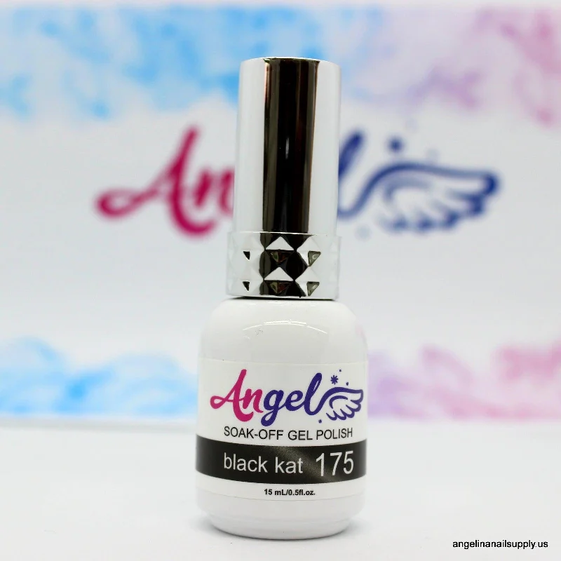 nail polish wide dome-Angel Gel Cateyes 175 Black Kat