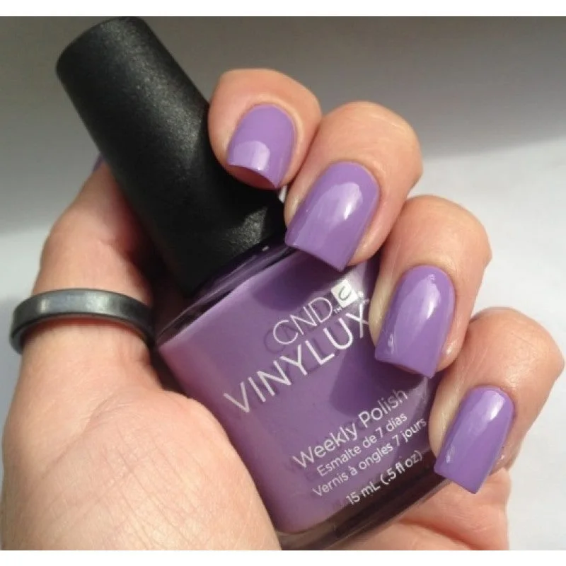 nail polish flat plank-CND Vinylux 125 LILAC LONGING