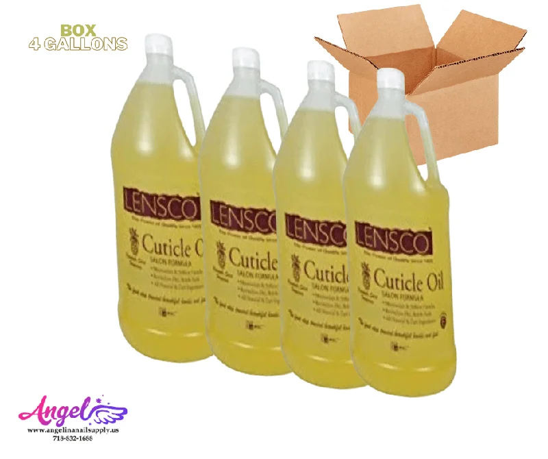 nail polish small candle-Lensco Cuticle Oil Pineapple (box / 4 gallons )