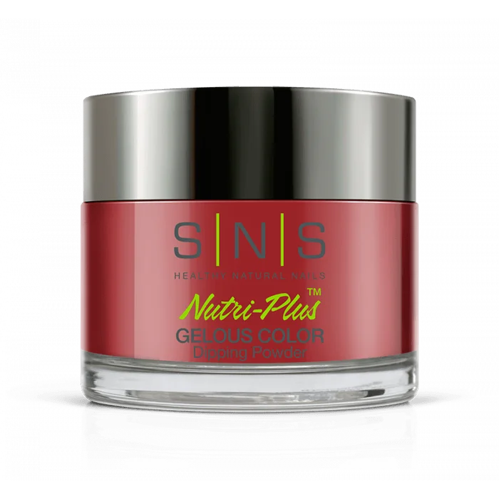 nail polish light drizzle-SNS Dip Powder 097 Corvette Red