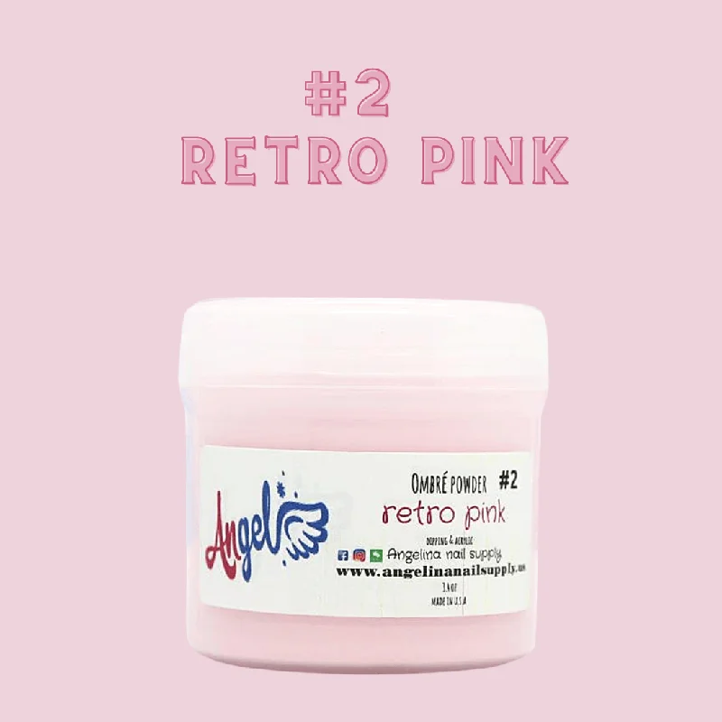 nail polish wide trunk-Angel Ombre Powder 02 Retro Pink